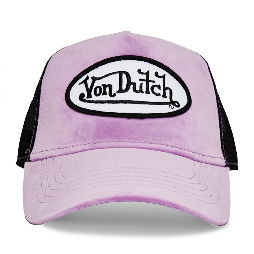Von Dutch Lavender and Black Mesh Cap